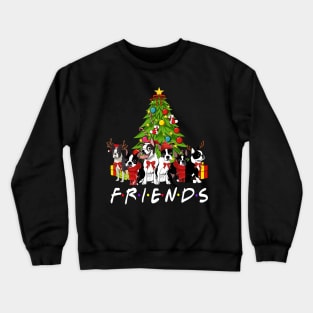 Christmas Tree Boston Terriers Crewneck Sweatshirt